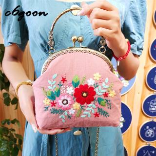 Woman Handbag Bag Tassel Letter Embroidery Casual Underarm Bag