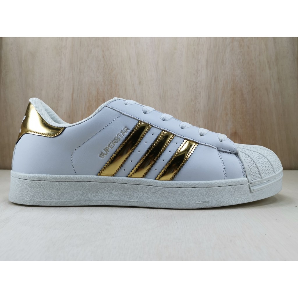 White and best sale gold shoes mens