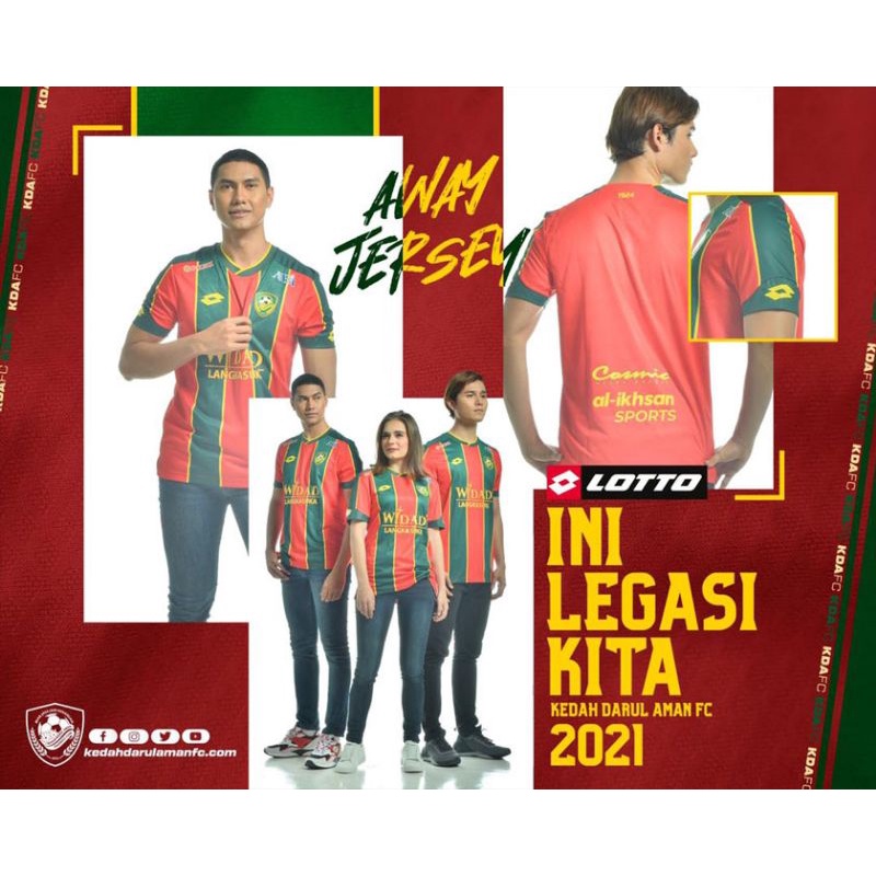 2021 Jersey Team Kedah (Jersey only Or set) Shopee Malaysia
