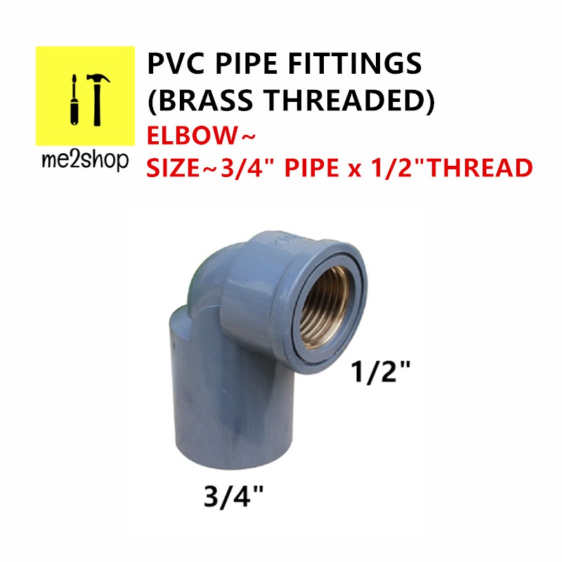 PVC PIPE FITTINGS (BRASS THREADED)/PVC PIPE FITTINGS BENANG TEMBAGA(P/T ...