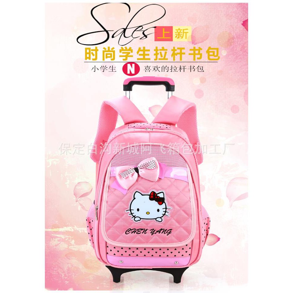 Hello Kitty Trolley School Bag Shopee Malaysia