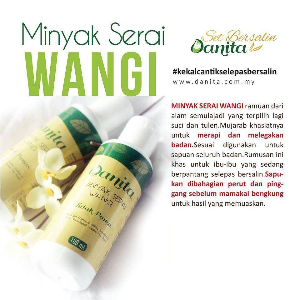 [Danita] Minyak Serai Wangi / Minyak Urut Ibu Berpantang Selepas ...