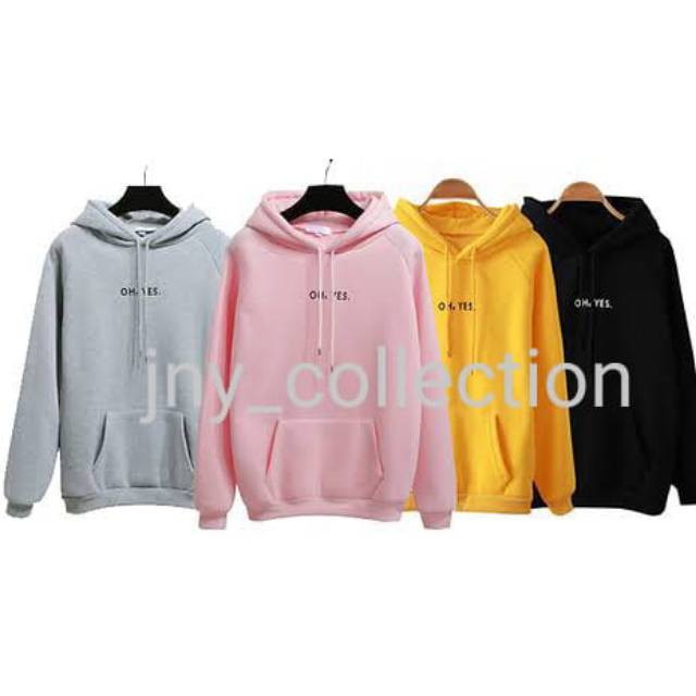 Import Co Sweater Hoodie OH YES fit L fit XL Shopee Malaysia
