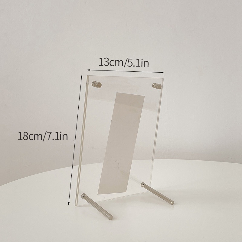 Nordic Acrylic Photo Frame Stand Display Picture Photo Frames ID Card