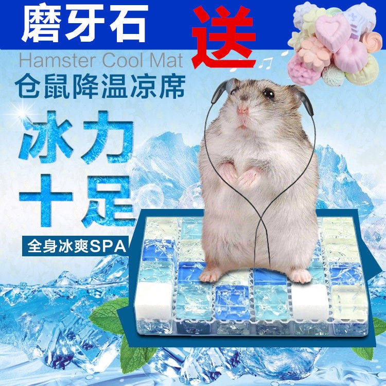Hamster cool pad hamster cooling supplies heat sink gold Silk bear