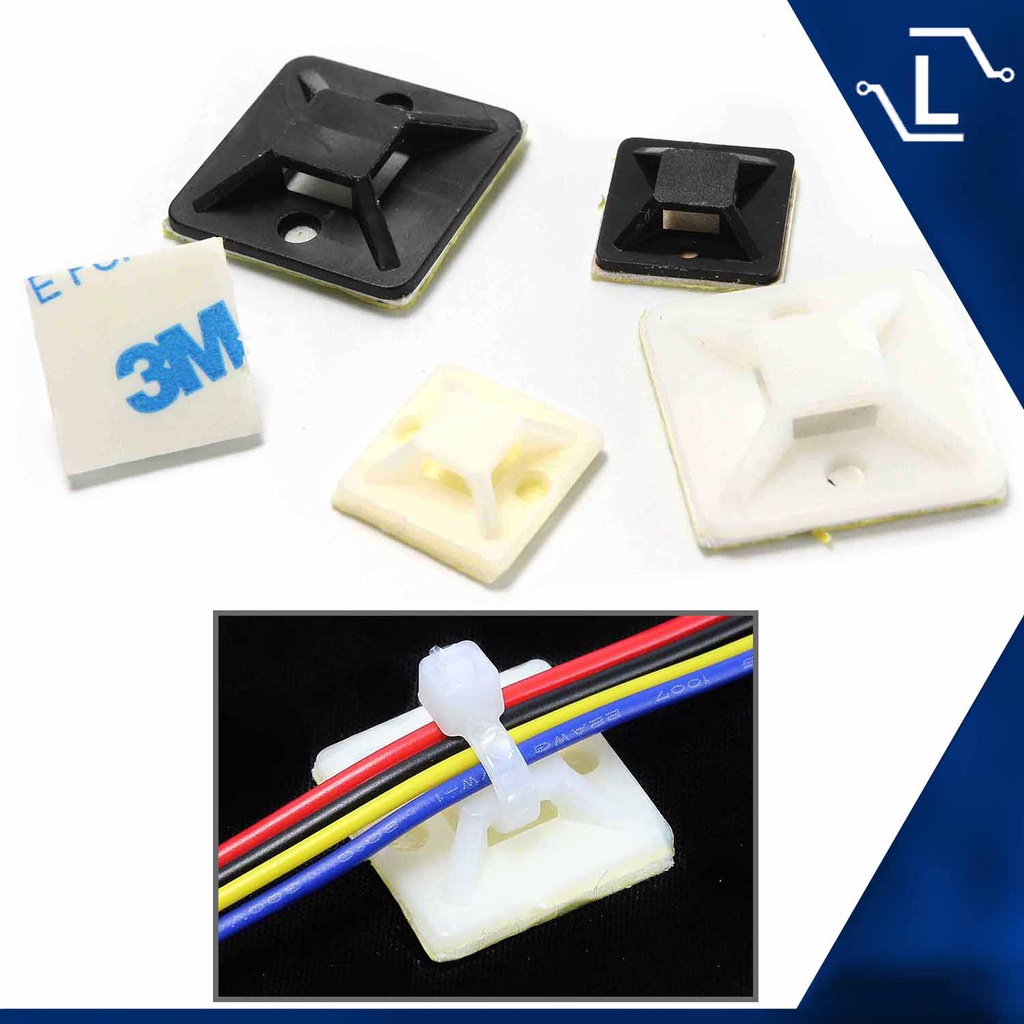 Luminense Cable Tie Mount Double Sided Tape Wire Self Adhesive Cable 