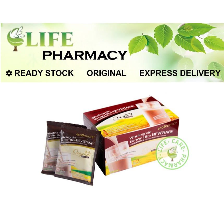 ECOBROWN’S WHOLEGRAIN BROWN RICE BEVERAGE 30g x 16 sachets (Expiry 12/