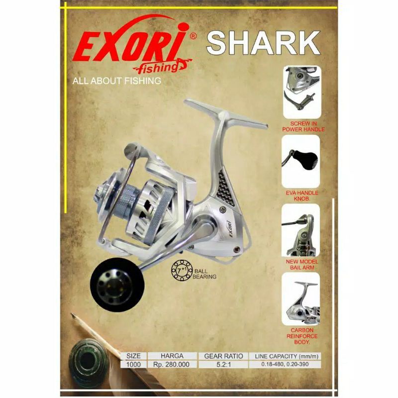 Exori SHARK 1000 Power Handle Reel