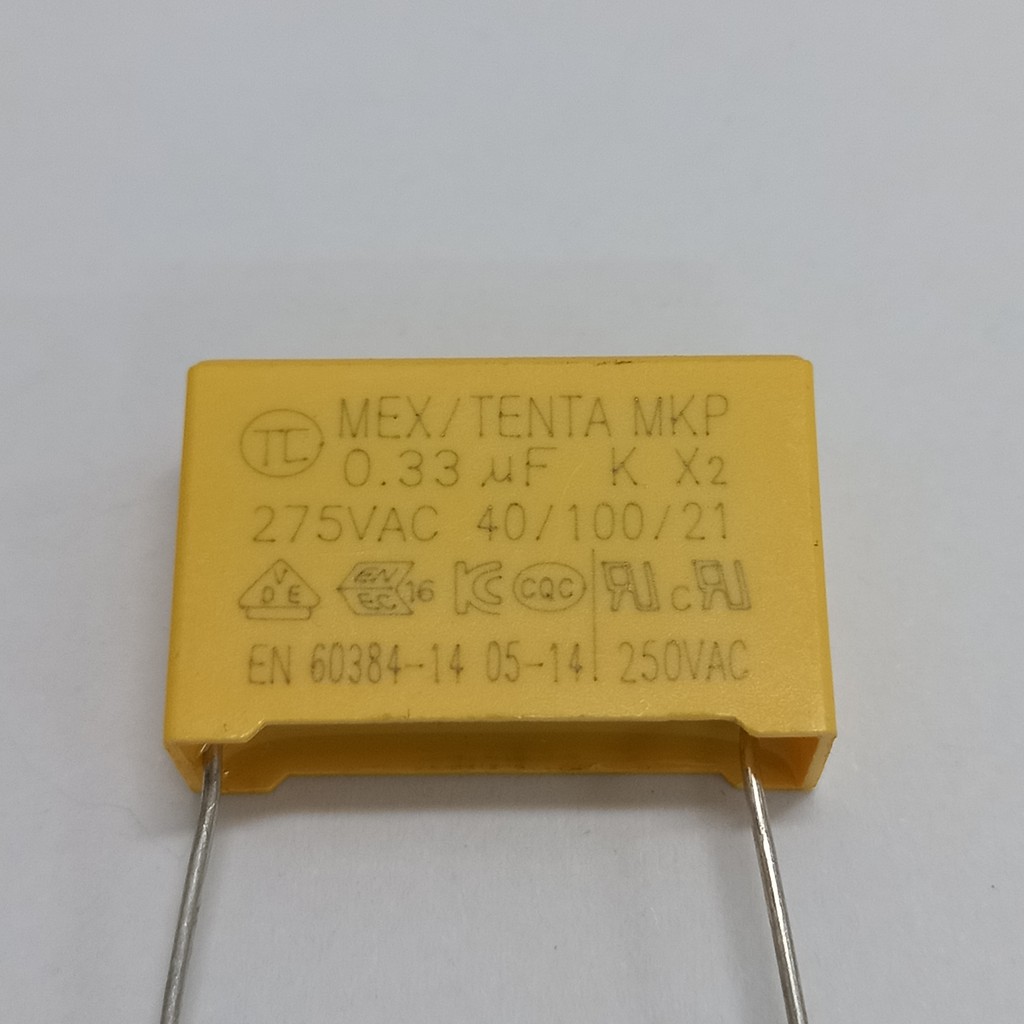 Lot De 5 Condensateurs X2 MKP 0.33uF 275V AC - Pas 15mm, Polypropylène, Uxcell
