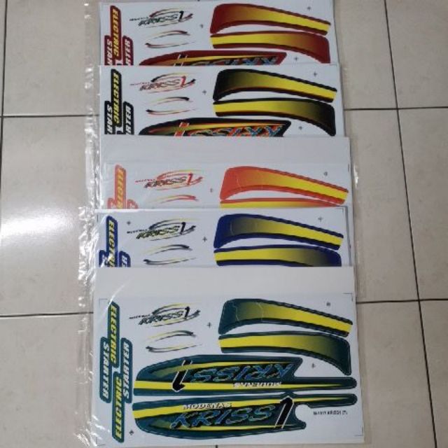 Modenas KRISS 1 (7) BODY STICKER | Shopee Malaysia