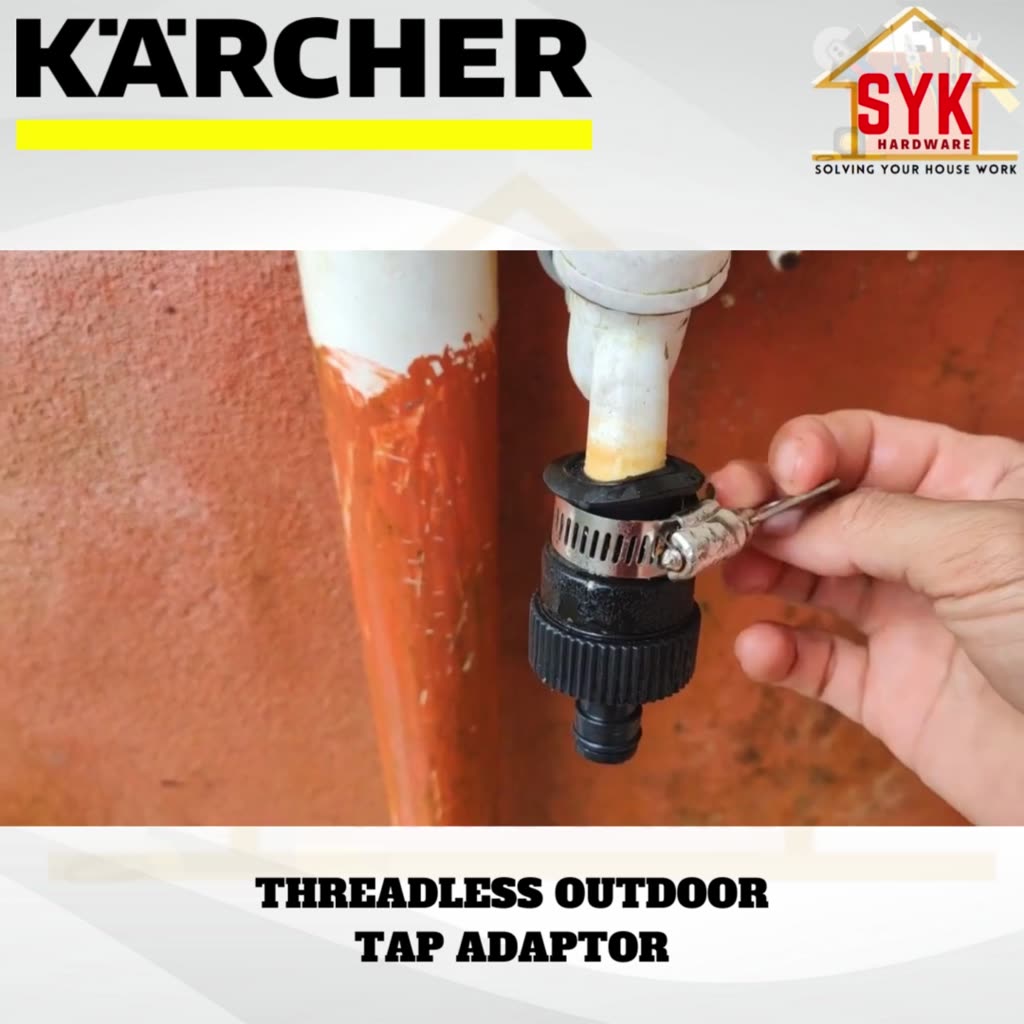 SYK Karcher 26452560 Threadless Outdoor Tap Adaptor Gardening Tools ...