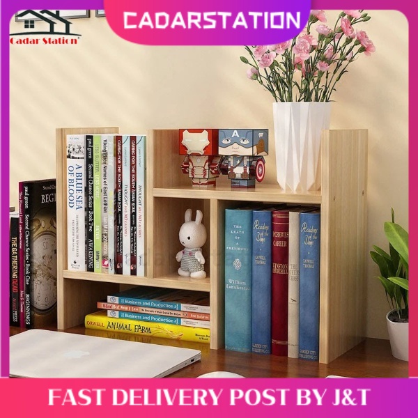 CS_Adjustable Book Shelf Portable Office Table Book Rack Document ...