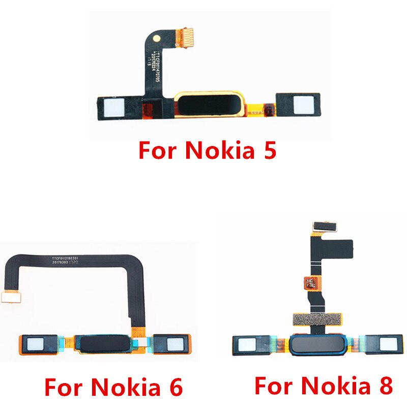 Original Home Button Menu Back Key Touch ID Fingerprint Sensor Ribbon ...