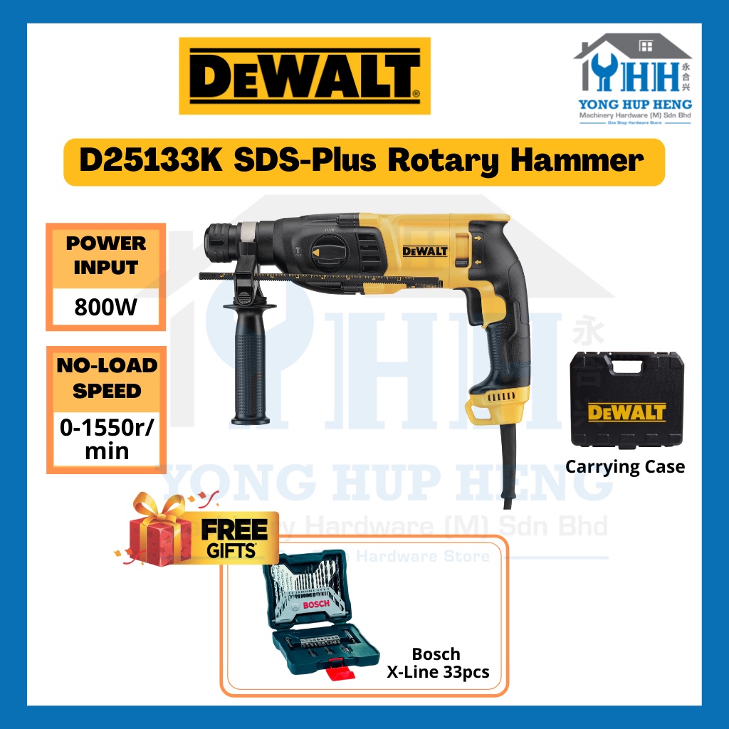 Rotomartillo DEWALT D25133K 800 Watts