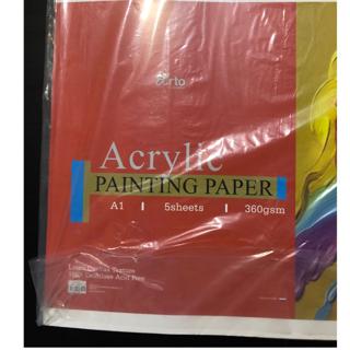Campap Arto Acrylic Painting Paper A1/A2/A3/A4 360gsm (per pack)