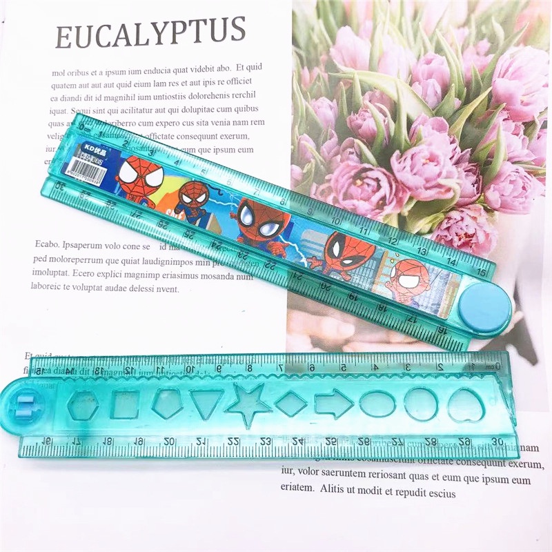 30cm Ruler Cute Folding Pembaris Cute Skala Lipat Cartoon Kartun ...
