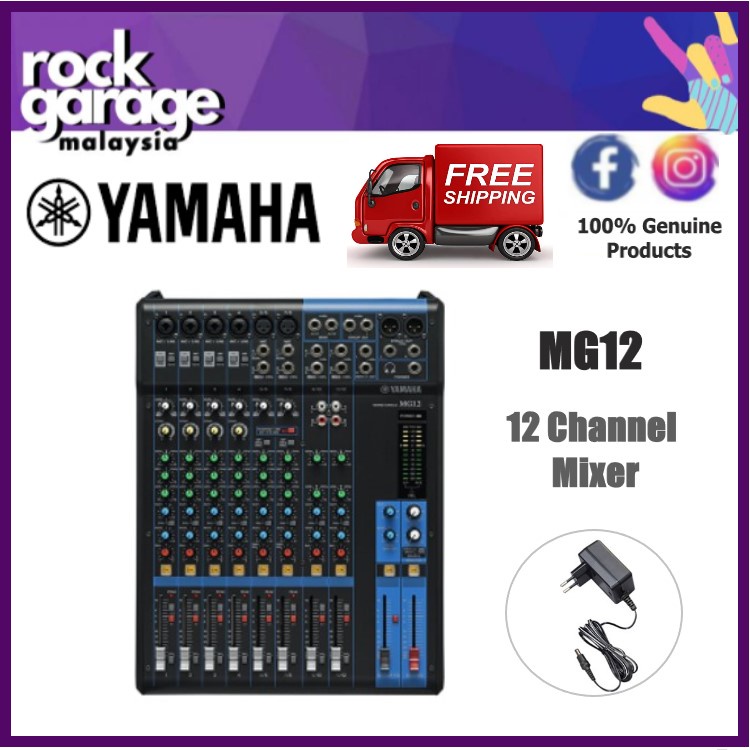 Yamaha MG12X 12-Channel Mixer With Effects ( MG 12X ) | Shopee Malaysia