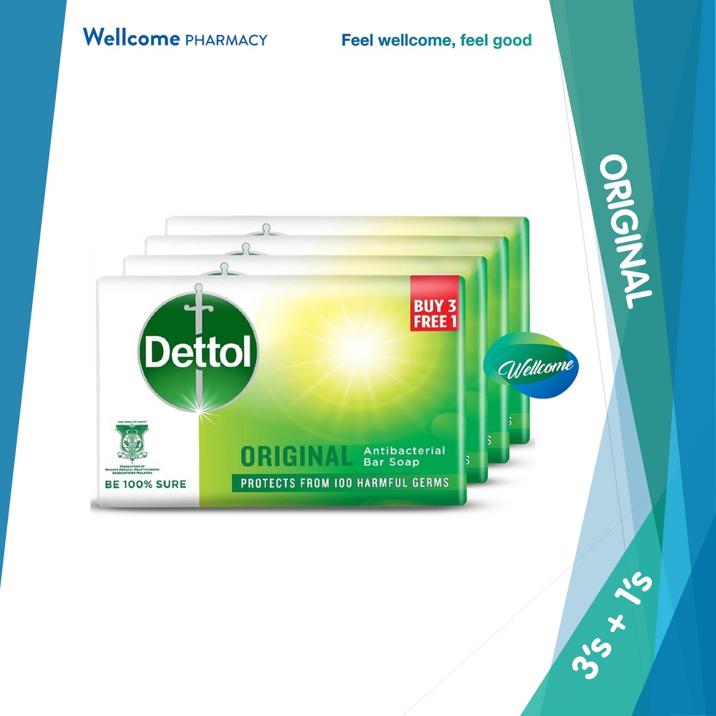 Dettol Original Antibacterial Bar Soaps G S Buy Free Shopee Malaysia