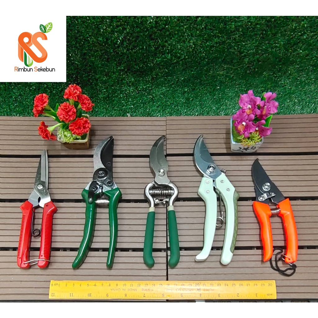 Gardening Scissors / Pruner/ Secateurs Straight / Curve Blade Shears