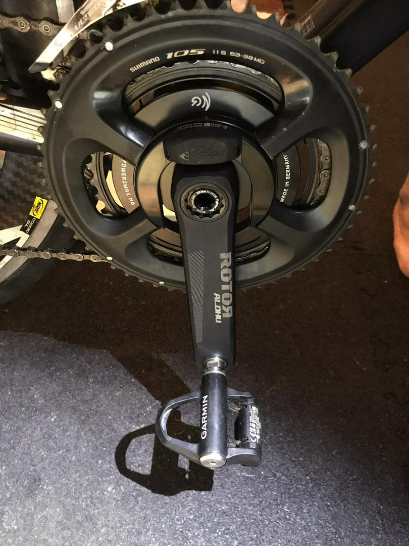 power meter on gravel bike