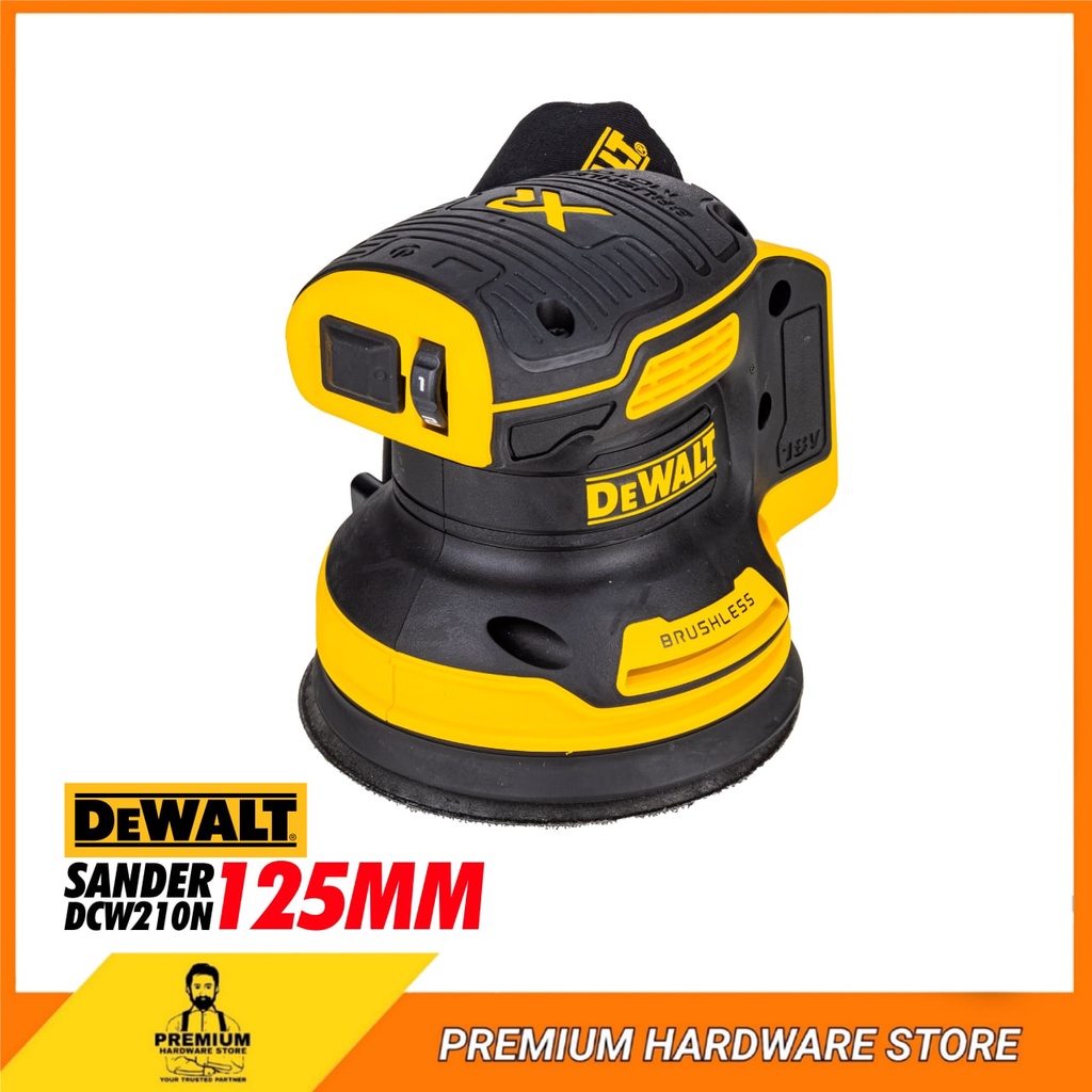 DEWALT DCW210NXJ 18V Brushless 125MM Orbital Sander (Bare) Wood