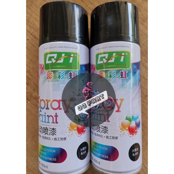 SPRAY CAT HITAM BLACK PAINT SPRAY BLACK SPRAY 400ML Shopee Malaysia