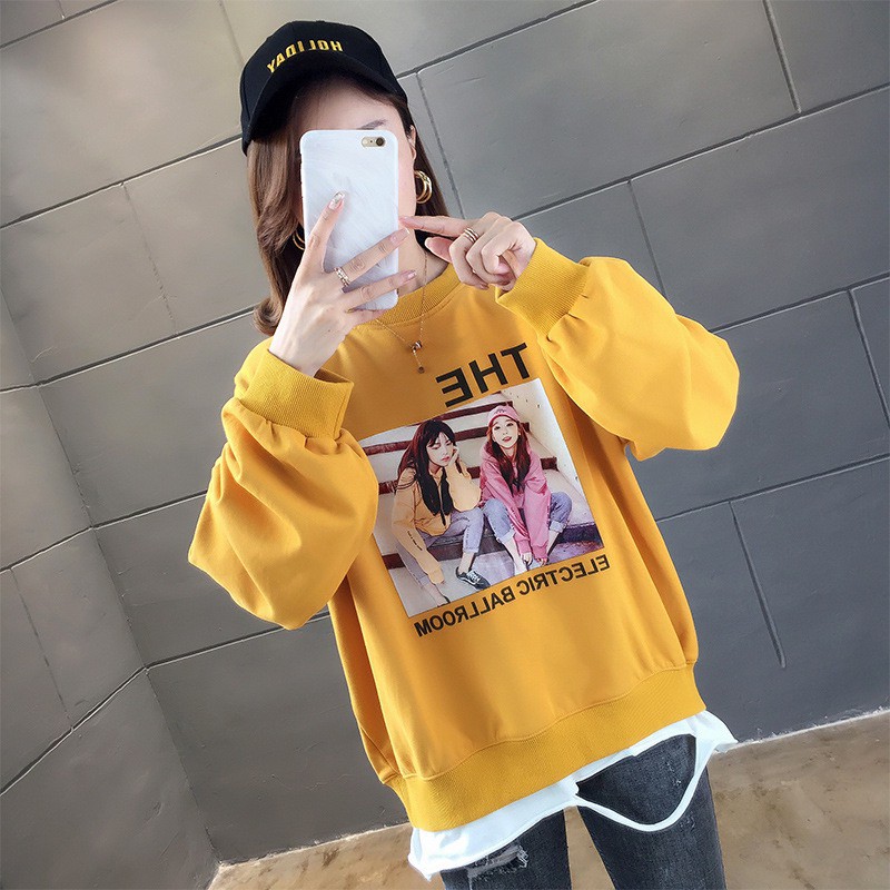 Korean Fashion Winter Autumn Hooded Hoodie Women Trend Elegant Long Sleeve Tops Plus Size Teenagers Warm Outerwear Shopee Malaysia