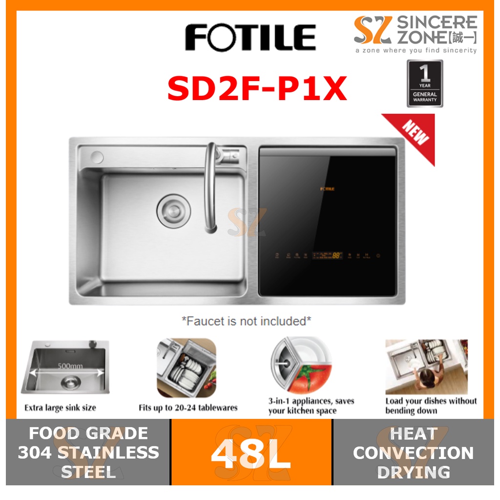 [FREE INSTALLATION] FOTILE SD2F-P1X 3-IN-1 IN-SINK DISHWASHER (TOP ...