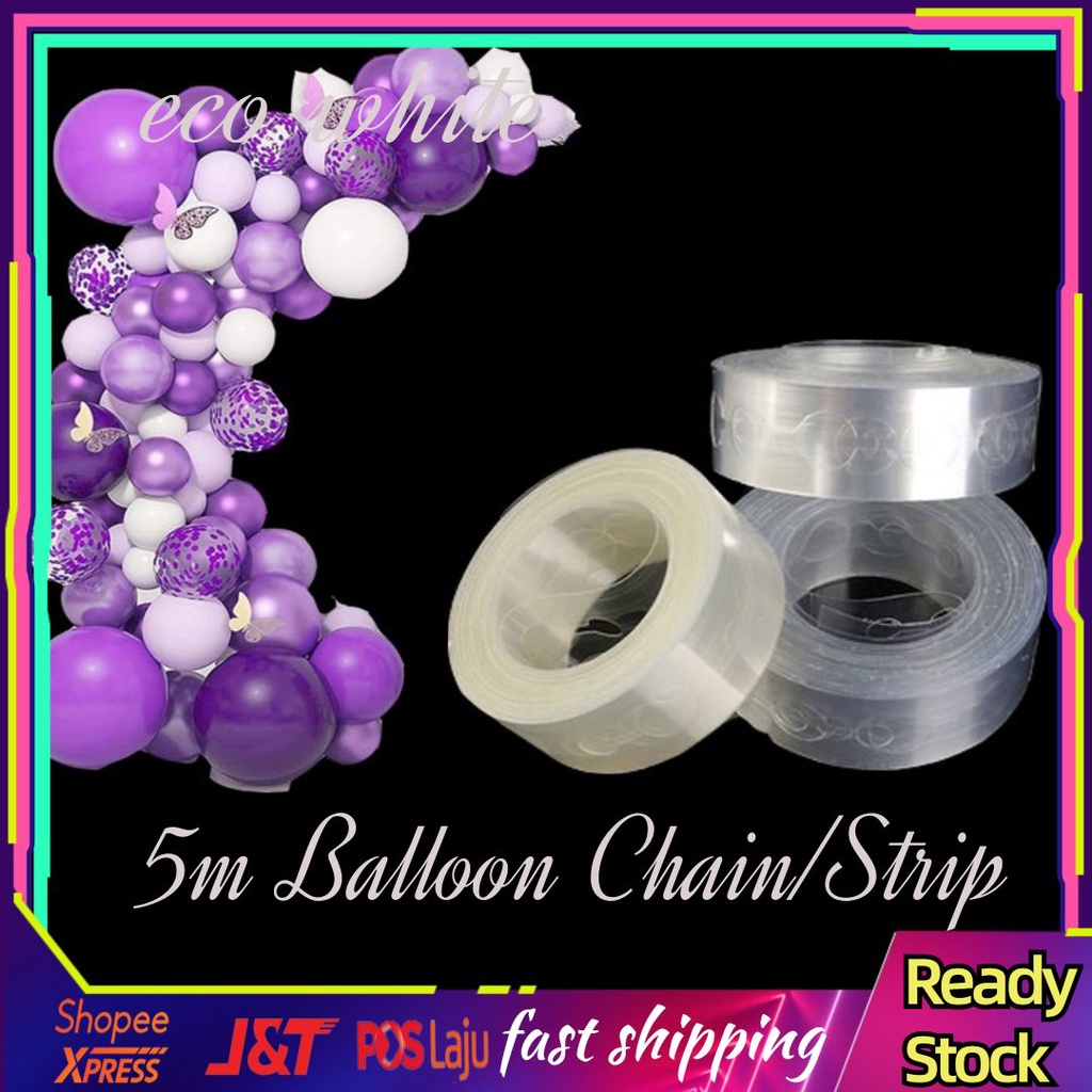 5m Balloon Shape Chain Strip For Balloon Garland Decoration Accessories