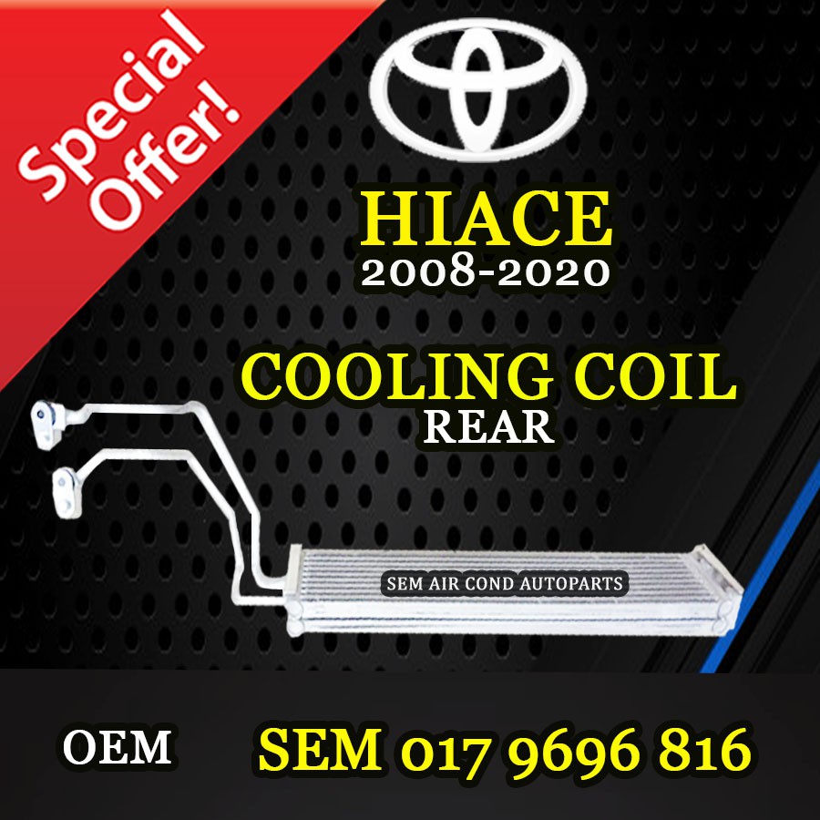TOYOTA HIACE 2008-2020 YEAR OEM REAR/ BELAKANG COOLING COIL/ EVAPORATOR ...