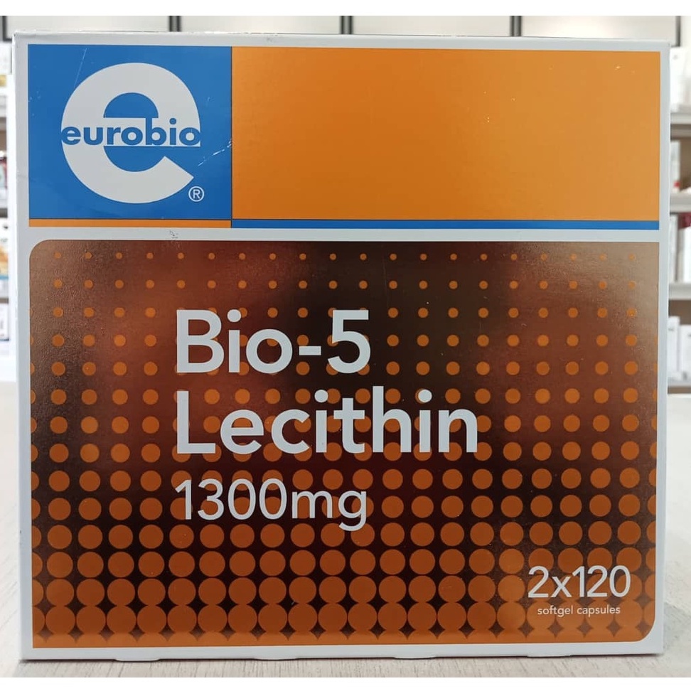 EUROBIO BIO-5 LECITHIN 1300MG CAP 2X120S | Shopee Malaysia