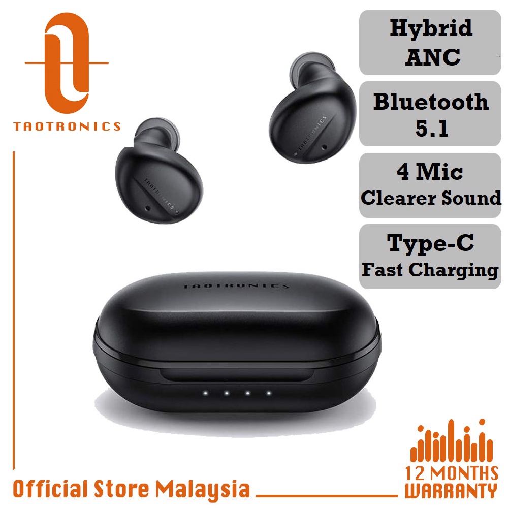 TaoTronics Wireless Earbuds BH094 SoundLiberty 94 4 Mic Hybird ANC