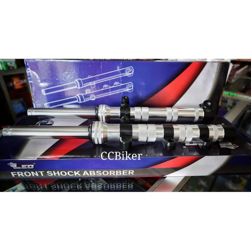 Leo Custom CNC Lay Front Fork Racing Chrome (Thailand) Kriss Y15ZR ...