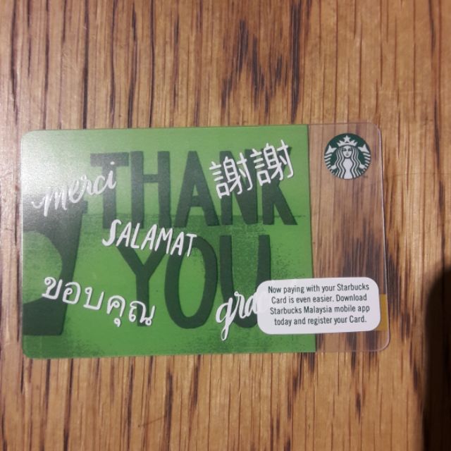Starbucks thank u gift card Shopee Malaysia