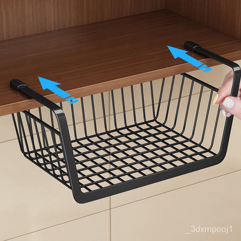 Bold Kitchen Shelf Hanging Basket Table Wardrobe Storage Rack Hanging
