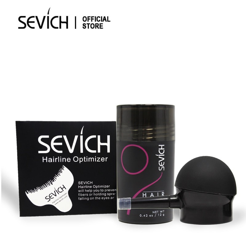 SEVICH Hair Building Fibers And Spray Applicator Pump Comb Hair