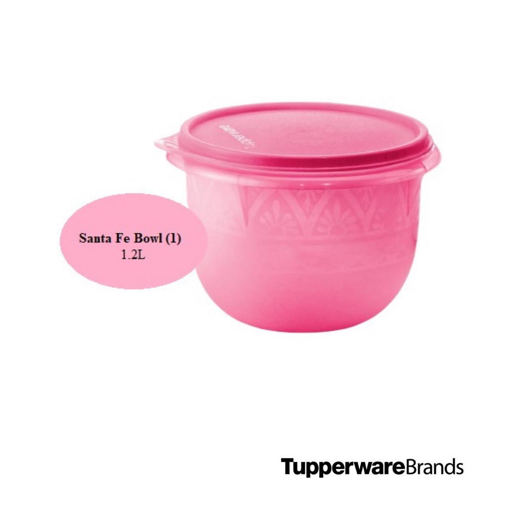 Tupperware Santa Fe Bowl (1) 1.2L in Pink Color | Shopee Malaysia