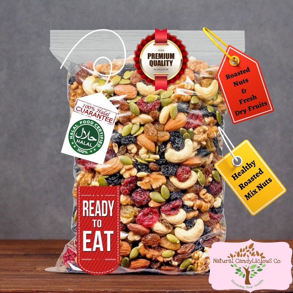 Healthy Roasted Mix Nuts 500gm Ready to Eat Good Premium Quality