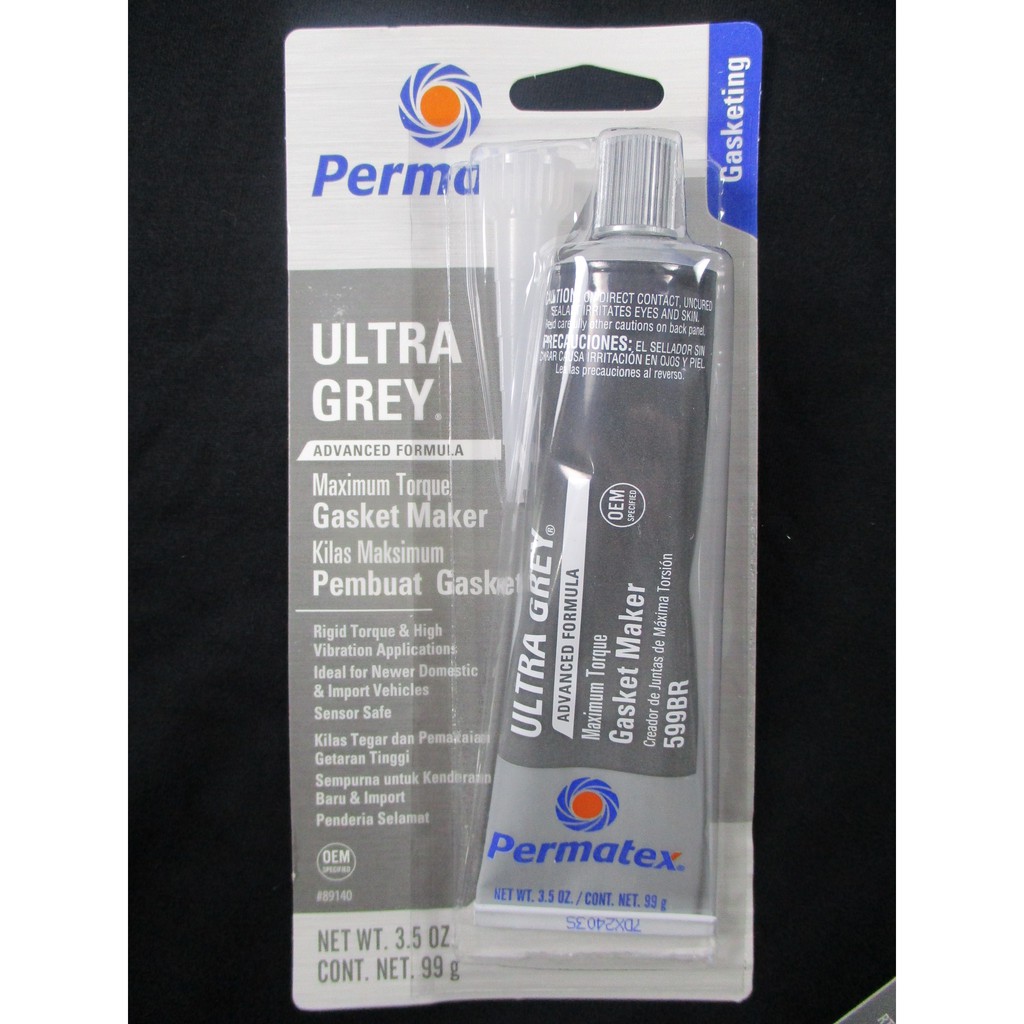 Gum Gasket / RTV Silicone Gasket Maker / Sealer - Permatex Ultra Grey ...