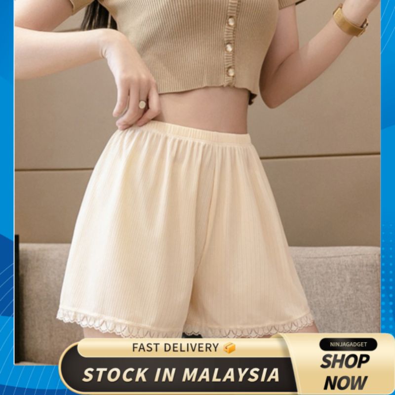 Flarixa 2 In 1 High Waist Seamless Ice Silk Safety Pants Women' Panties - Foto 8