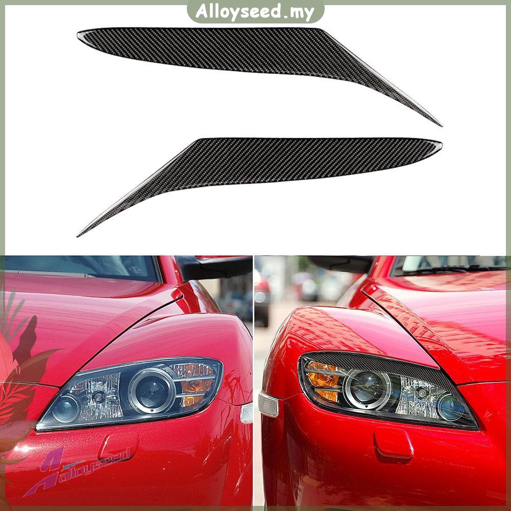 Black Carbon Fiber Headlight Eyebrows For Lexus IS 2013-2016 - Easy Fit, Adds Aggressive Style