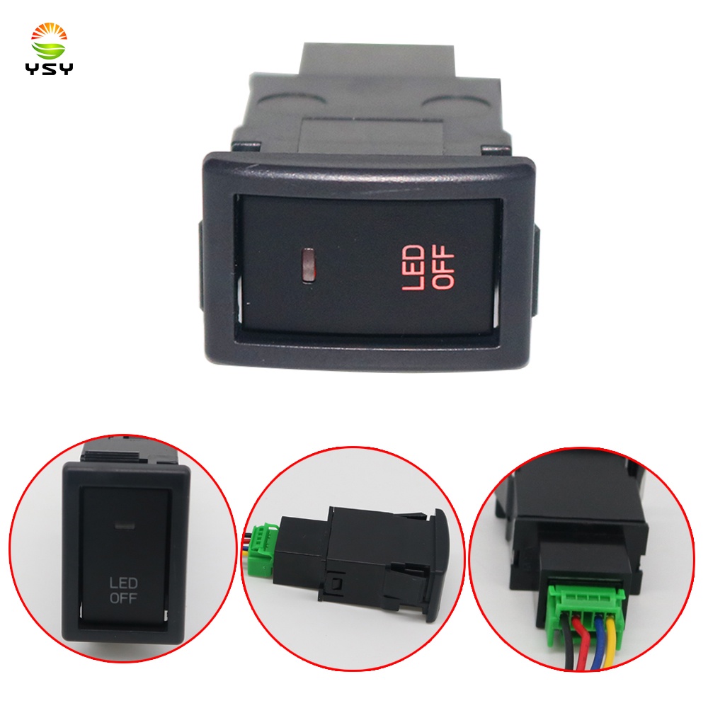 Dual Push On Off Switch Button LED Light Bar Fog Light Switch For ...
