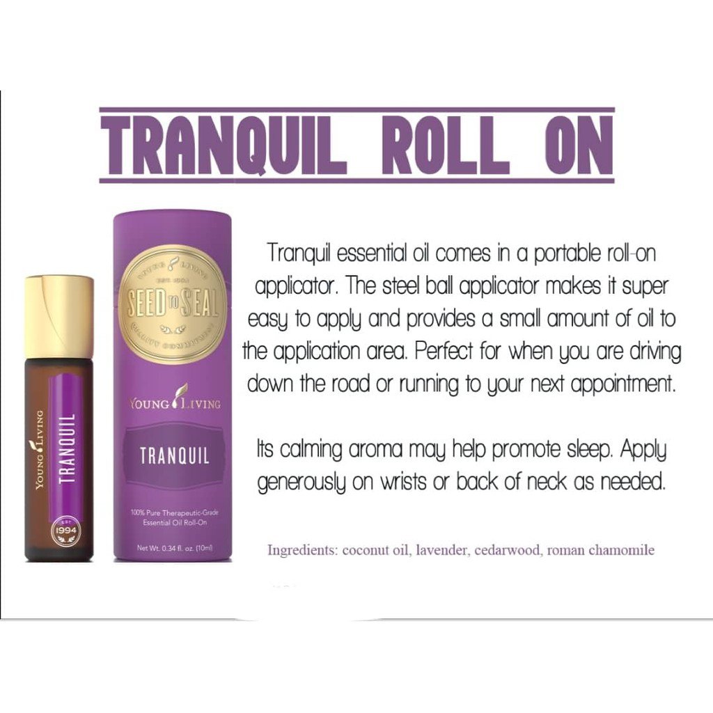 Young Living YL Deep Relief Tranquil Fresh Breeze Rutavala Peace