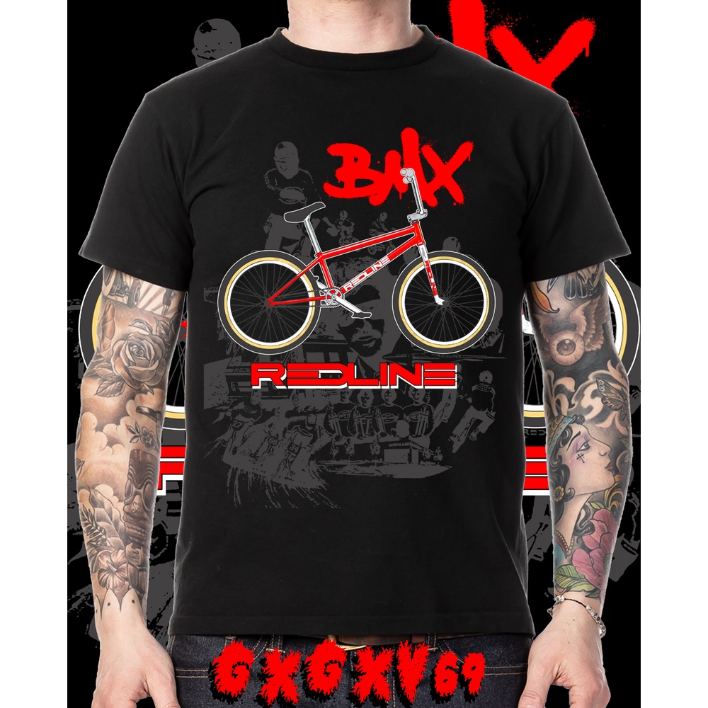 BMX Redline Team Bike Racing Freestyle Tee Shopee Malaysia