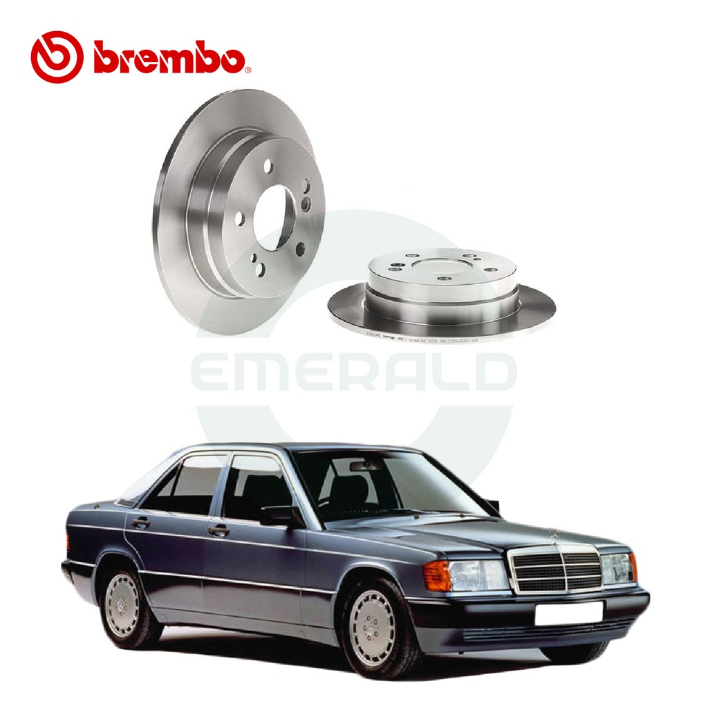 BREMBO Rear Discs (2pcs) - Compatible with Mercedes W201 190E