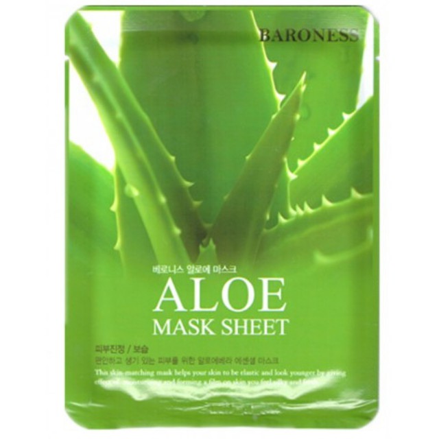 Baroness Aloe Mask Sheet 1pcs Shopee Malaysia