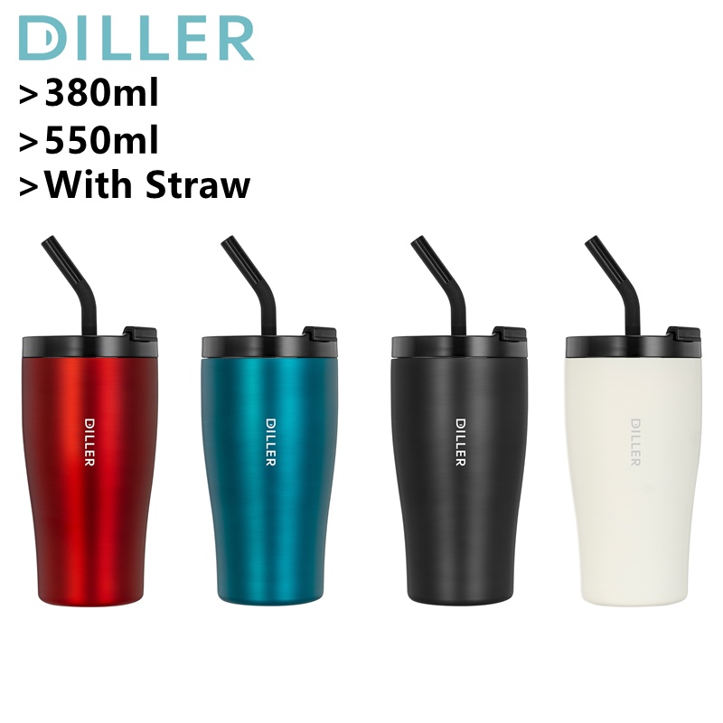 Diller 550ml Three Cover 316 Stainless Steel Thermos Bottle Whit