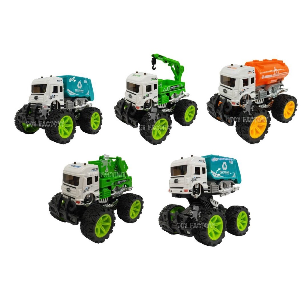 Sanitation Monster Truck Transformable / Bump and Change Vehicle Truck ...