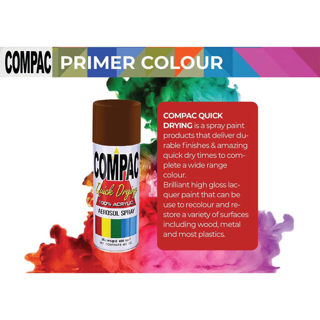 Compac Quick Drying Spray Paint (Primer Color) | Shopee Malaysia