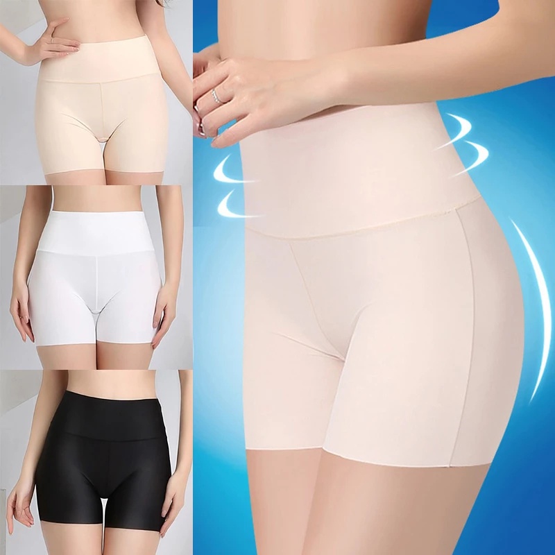 Cheap Women Soft Seamless Safety Short Pants Summer Under Skirt Shorts Ice  Silk Breathable Short Tights